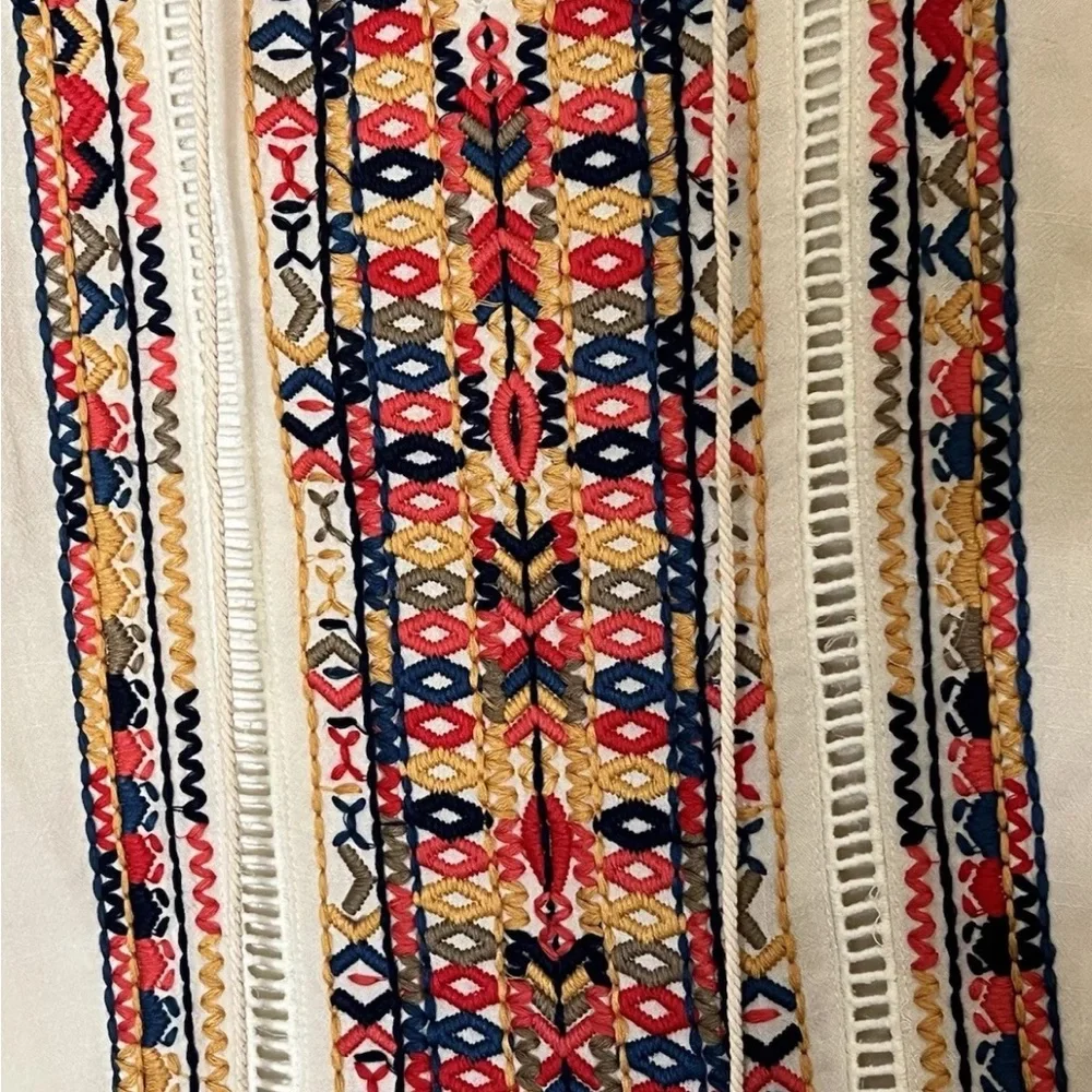 THML Cream Tribal Embroidered Dress - Picture 4 of 5